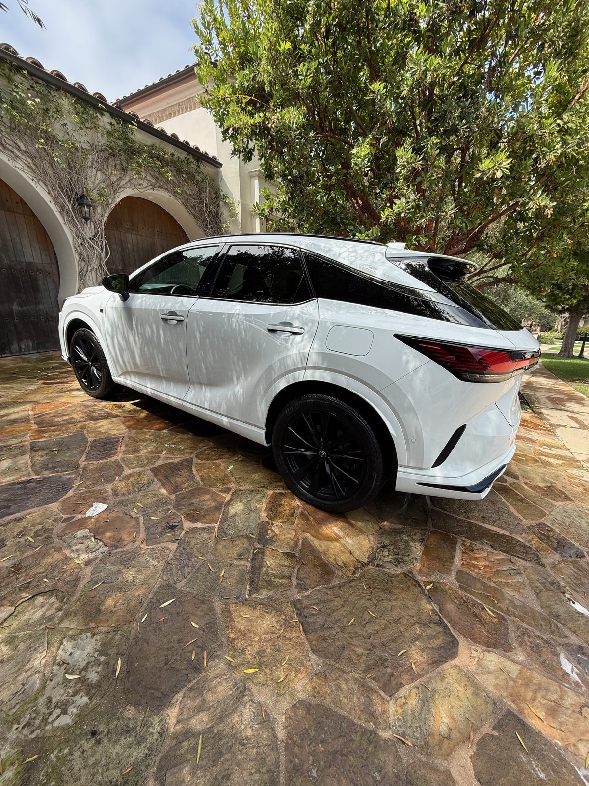 Detailed white Lexus SUV